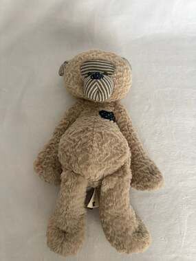 DEMDACO Love You Baby Bear Plush Stuffed Animal with Stripes
